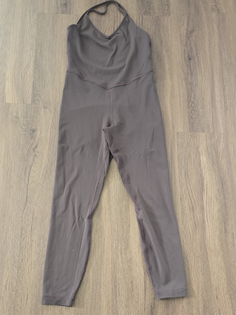 lululemon athletica Taupe Gray Halter Jumpsuit